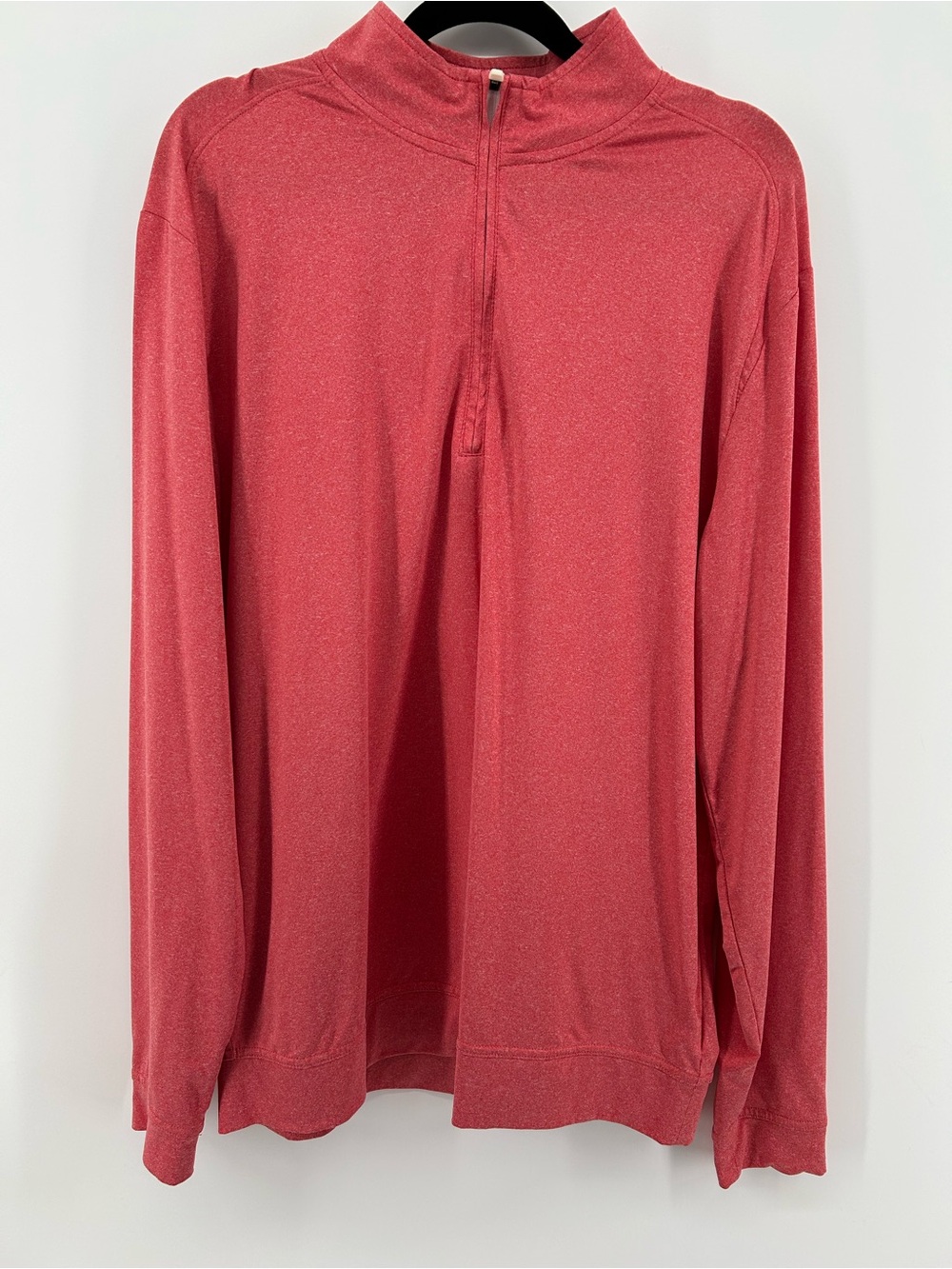 johnnie-O Galloway Quarter-Zip Shirt Jacket in coral pink